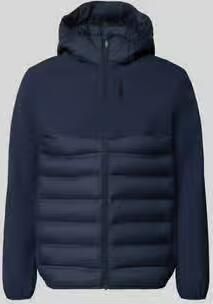Tom Tailor Denim Regular fit gewatteerd jack met afneembare capuchon