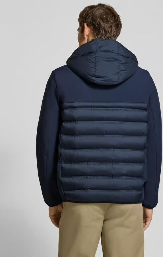 Tom Tailor Denim Regular fit gewatteerd jack met afneembare capuchon - Foto 2