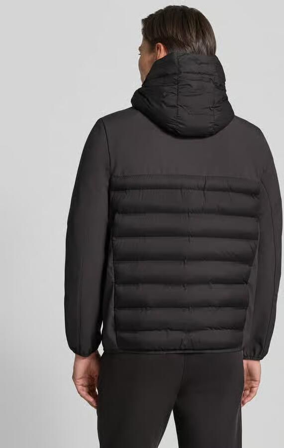Tom Tailor Denim Regular fit gewatteerd jack met afneembare capuchon - Foto 2