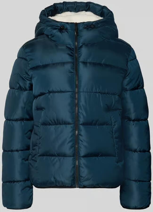 Tom Tailor Denim Regular fit gewatteerd jack met labelstitching