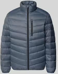 Tom Tailor Denim Regular fit gewatteerd jack met verticale borstzak met rits