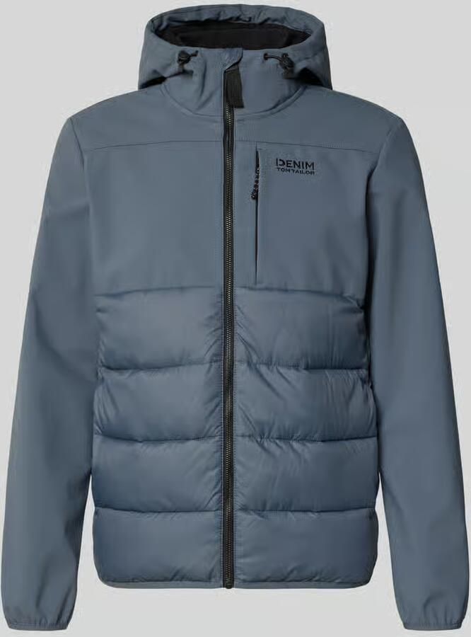Tom Tailor Denim Regular fit gewatteerd jack met waterafstotende functie