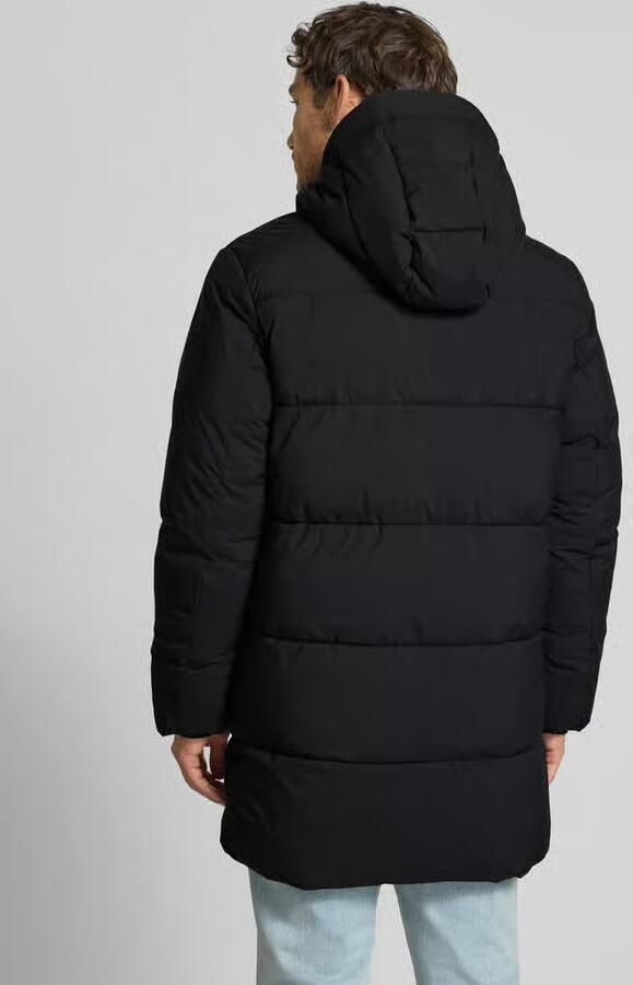 Tom Tailor Denim Regular fit gewatteerde lange jas met capuchon - Foto 3
