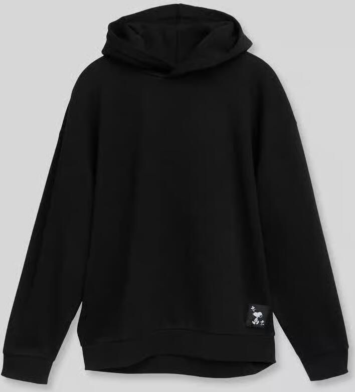 Tom Tailor Denim relaxed fit hoodie van katoenmix met Peanuts motiefprint