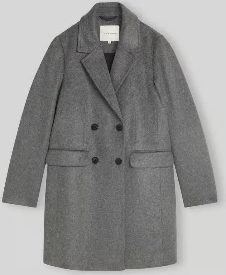 Tom Tailor Denim Regular Fit lange jas met reverskraag