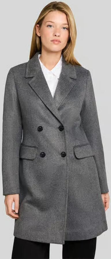 Tom Tailor Denim Regular Fit lange jas met reverskraag - Foto 2