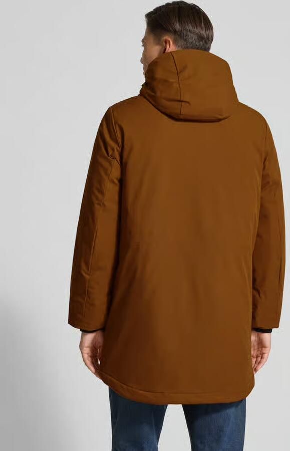 Tom Tailor Denim Regular fit lange parka van waterdicht materiaal