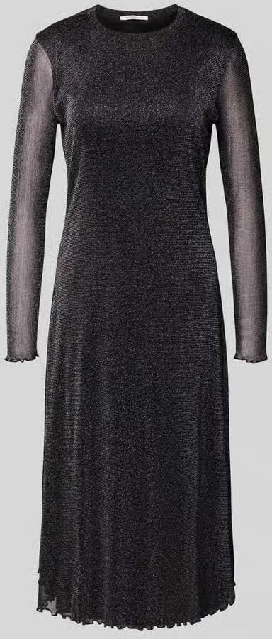 Tom Tailor Denim Regular fit mesh jurk met effectgaren