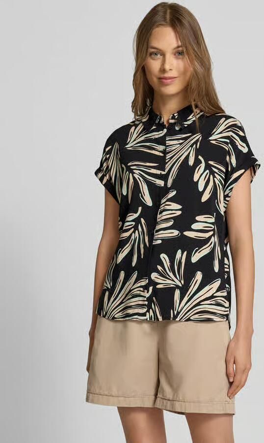 Tom Tailor Denim Regular fit overhemdblouse van pure viscose - Foto 2