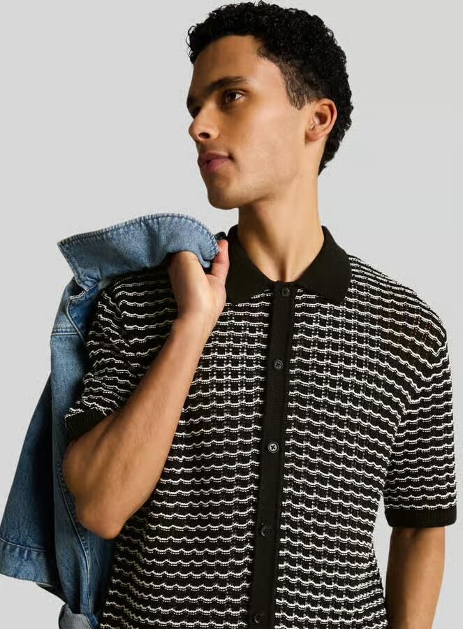 Tom Tailor Denim regular fit poloshirt van katoenmix