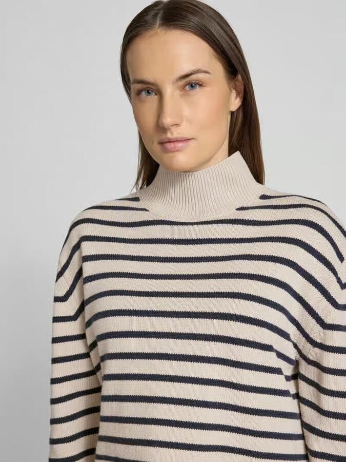 Tom Tailor Denim Regular fit pullover met turtleneck van katoenmix - Foto 2