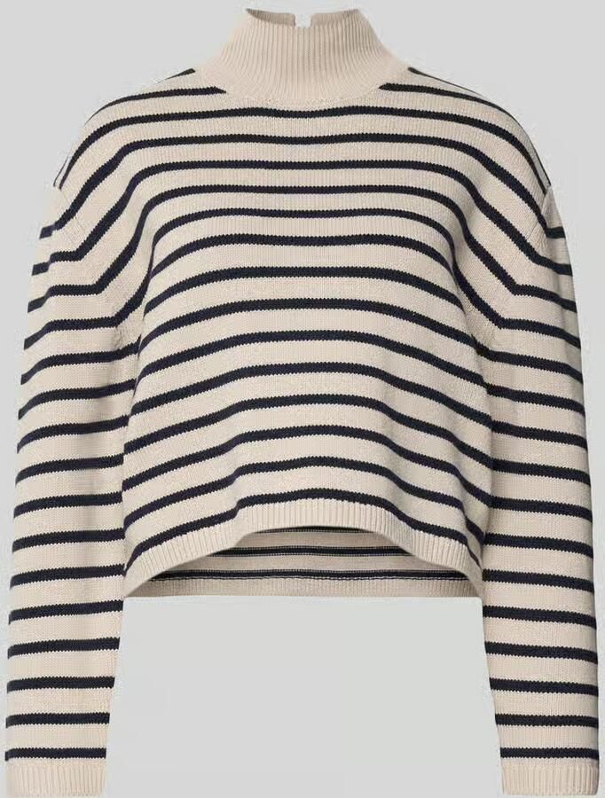 Tom Tailor Denim Regular fit pullover met turtleneck van katoenmix