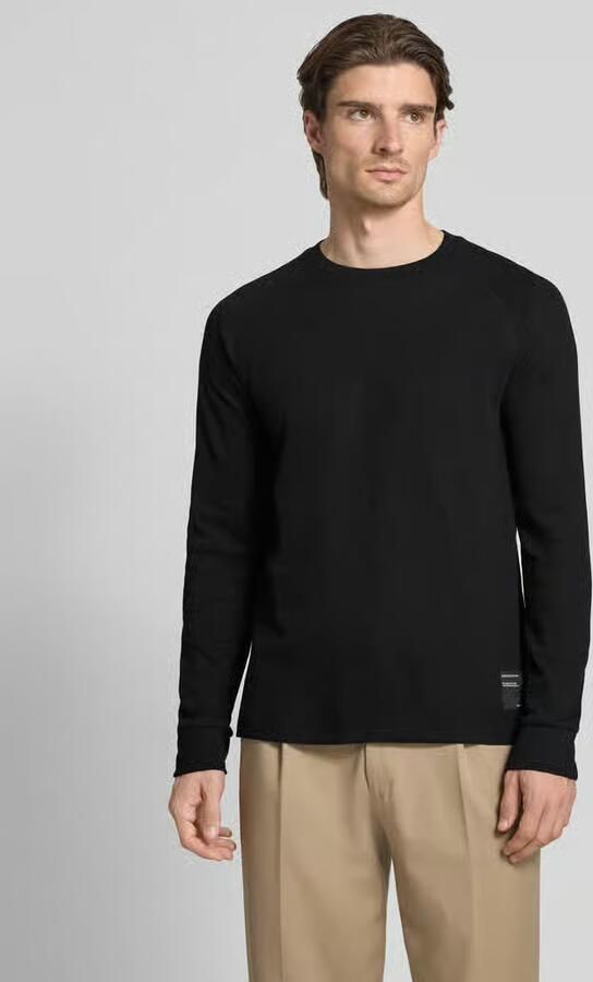 Tom Tailor Denim Regular fit shirt met lange mouwen en wafelstructuur - Foto 2