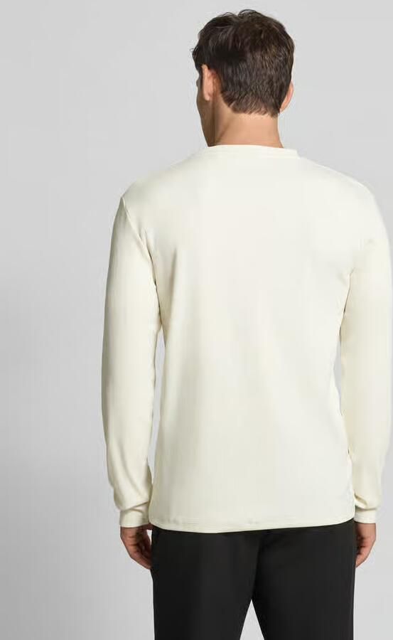 Tom Tailor Denim Regular fit shirt met lange mouwen van geribde katoenmix