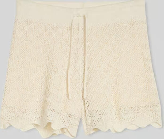 Tom Tailor Denim regular fit short van katoenmix in ajourtricotlook - Foto 2