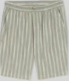 Tom Tailor Denim regular fit shorts van een katoen-linnenmix