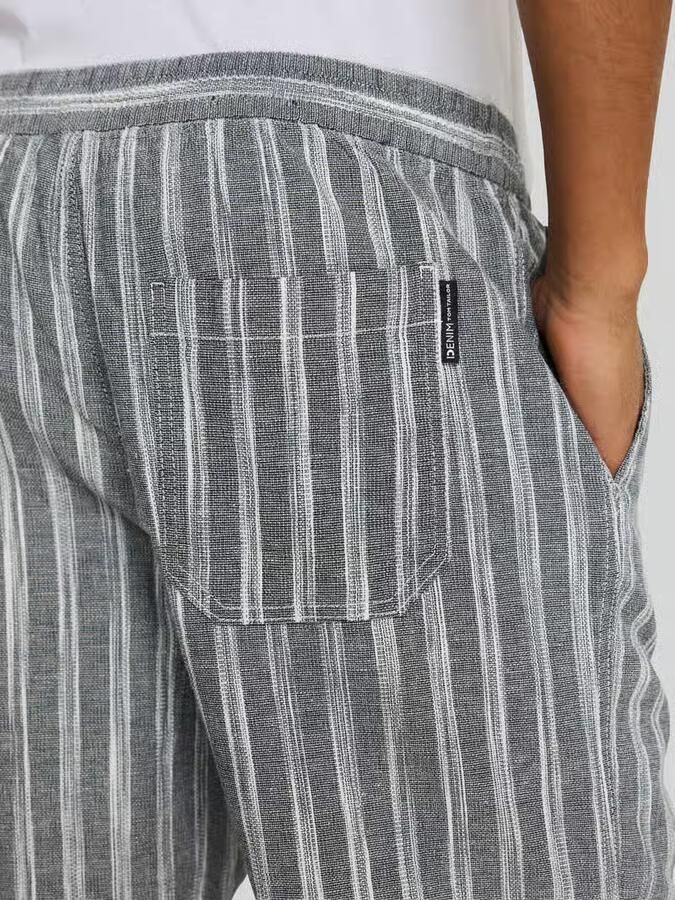 Tom Tailor Denim regular fit shorts van een katoen-linnenmix