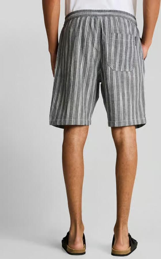 Tom Tailor Denim regular fit shorts van een katoen-linnenmix