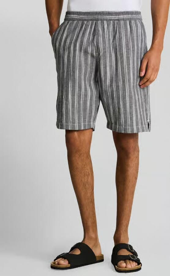 Tom Tailor Denim regular fit shorts van een katoen-linnenmix - Foto 4