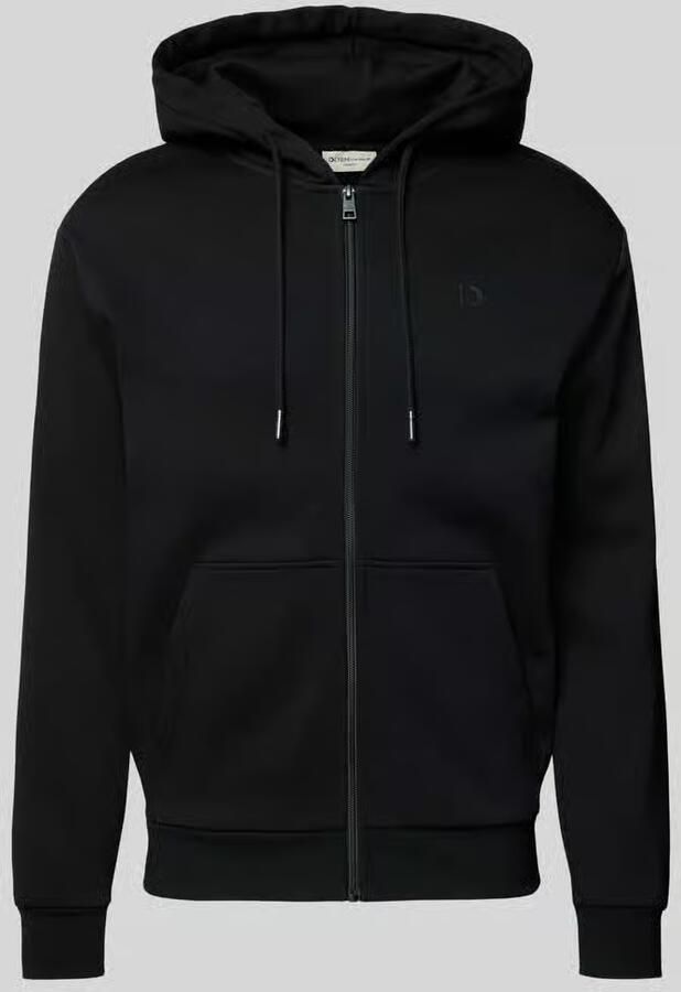 Tom Tailor Denim Capuchonsweatvest met geborduurd logo