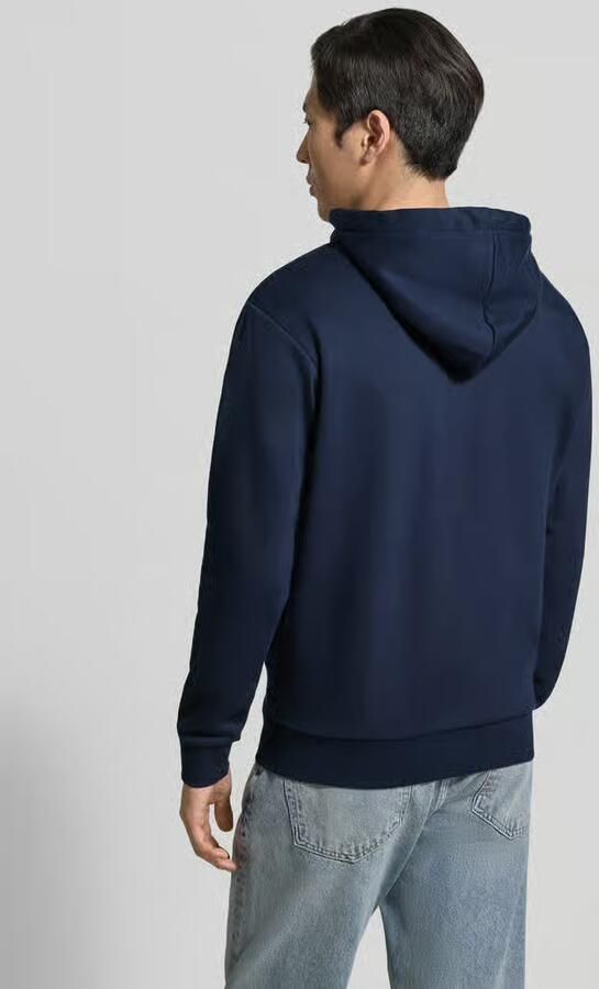 Tom Tailor Denim Capuchonsweatvest met geborduurd logo