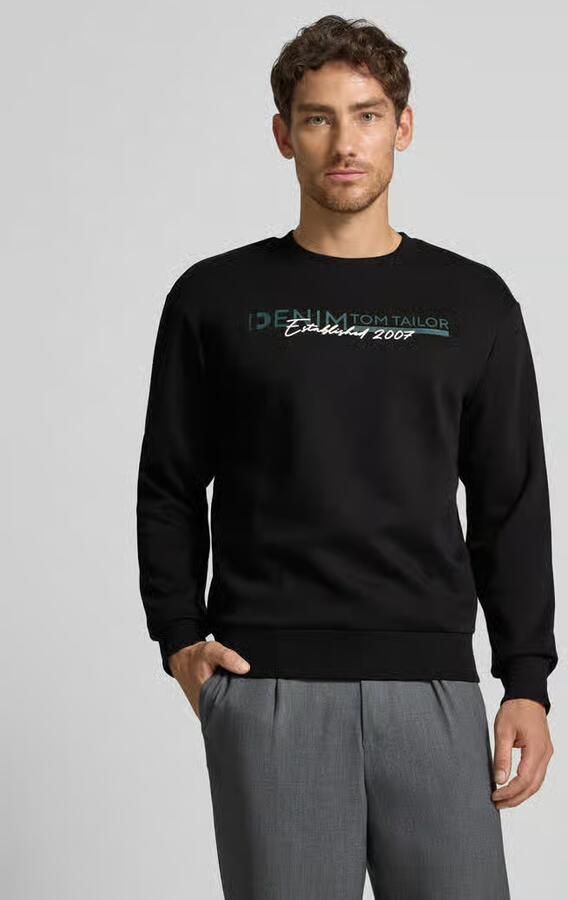 Tom Tailor Denim Regular fit sweatshirt van katoenmix - Foto 2