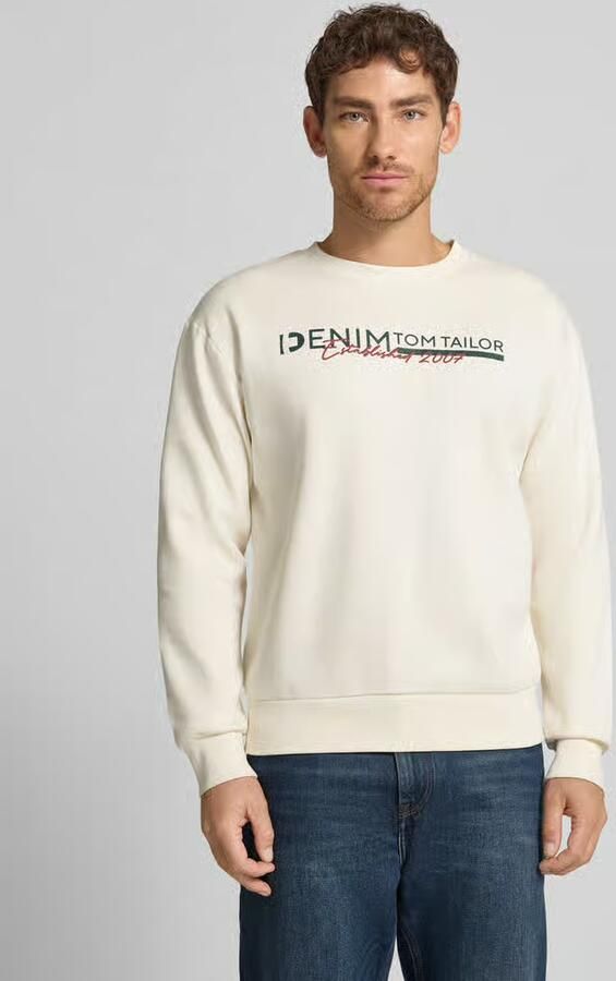 Tom Tailor Denim Regular fit sweatshirt van katoenmix - Foto 2