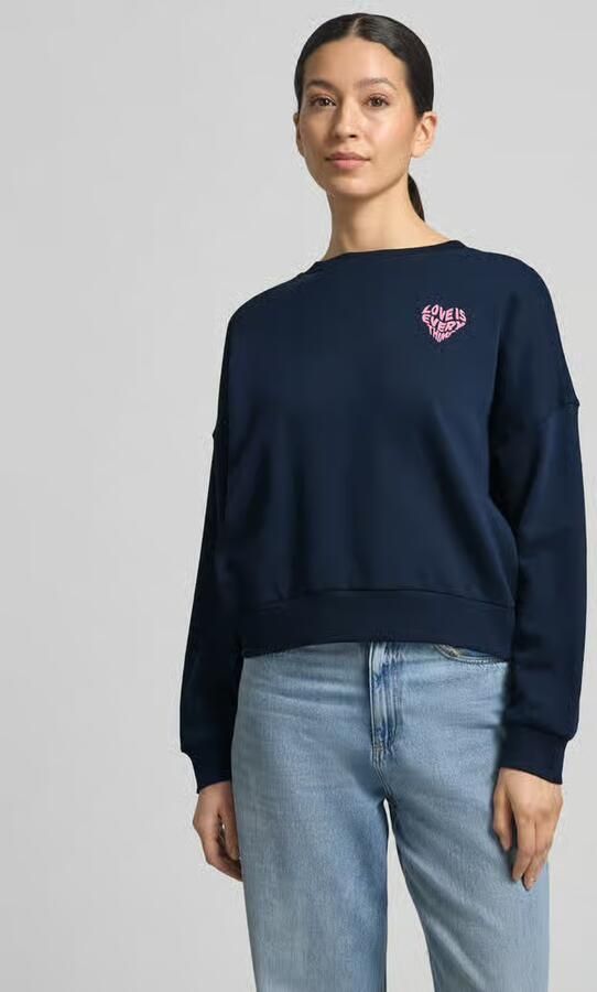 Tom Tailor Denim Regular fit sweatshirt van puur katoen - Foto 3