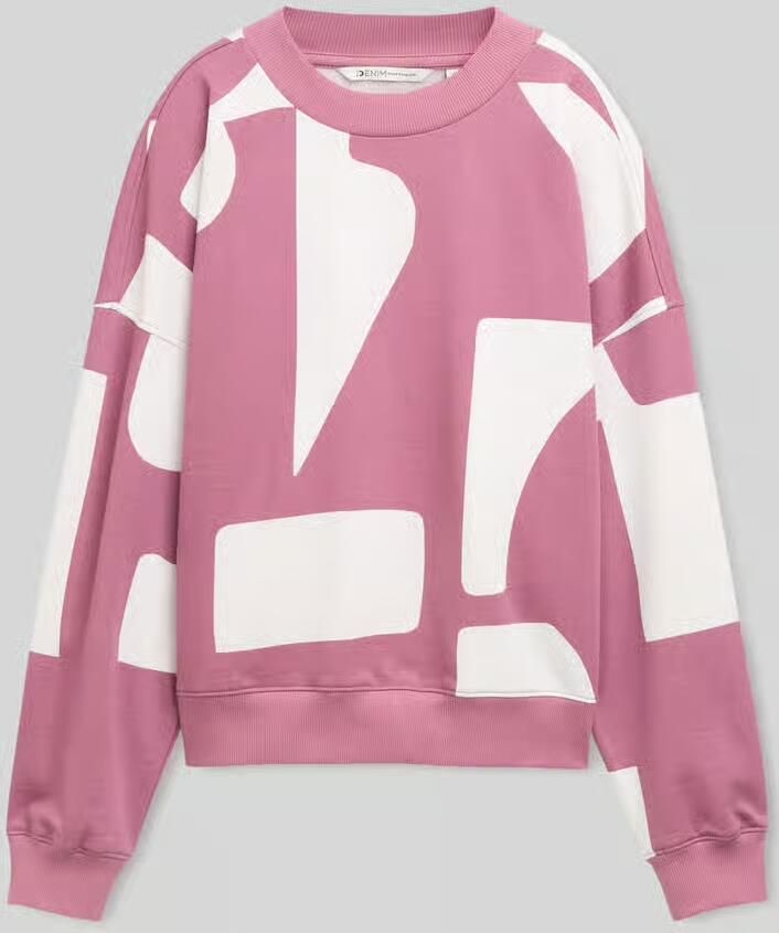Tom Tailor Denim Regular fit sweatshirt van puur katoen