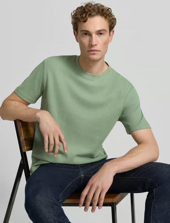 Tom Tailor Denim regular fit T-shirt van katoenmix
