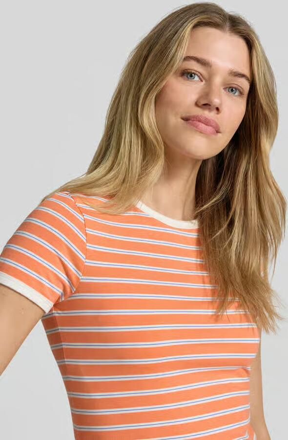 Tom Tailor Denim regular fit T-shirt van katoenmix