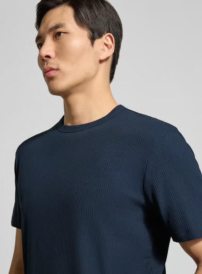 Tom Tailor Denim regular fit t-shirt van mix van katoen en modal