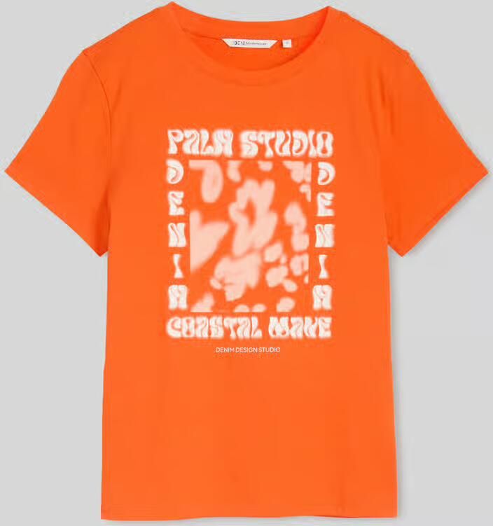 Tom Tailor Denim regular fit T-shirt van puur katoen - Foto 2