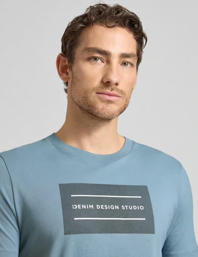 Tom Tailor Denim regular fit T-shirt van puur katoen