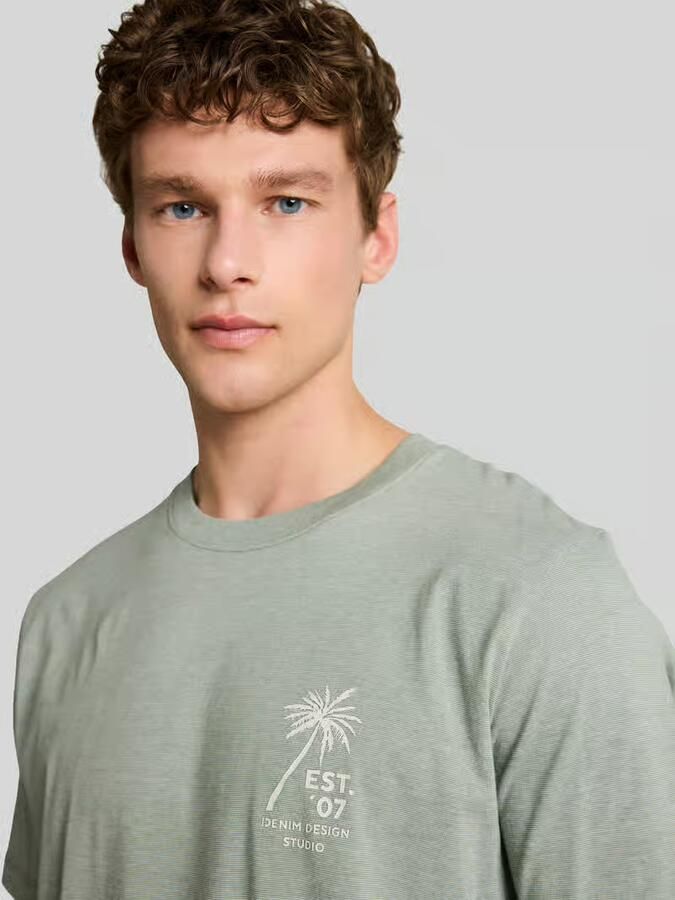 Tom Tailor Denim regular fit T-shirt van puur katoen