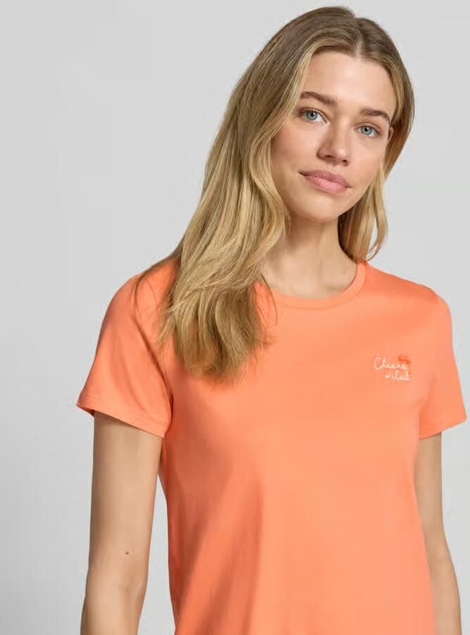 Tom Tailor Denim regular fit T-shirt van puur katoen