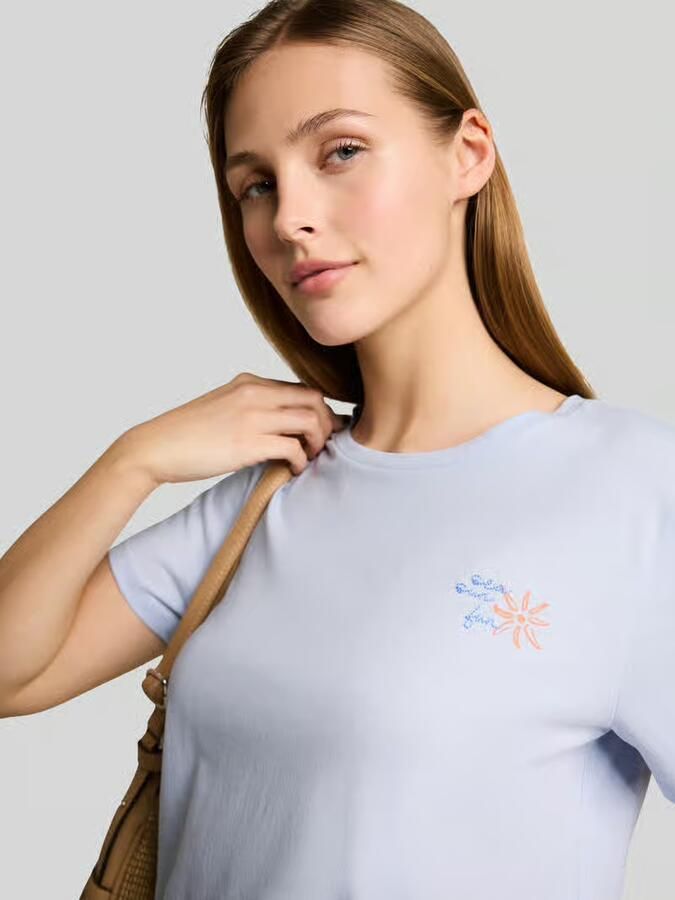 Tom Tailor Denim regular fit T-shirt van puur katoen