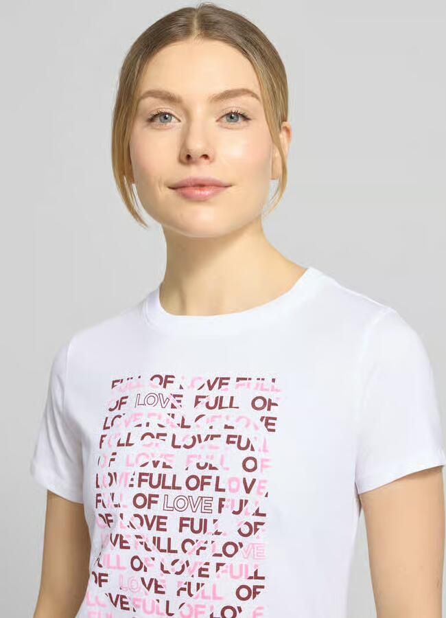 Tom Tailor Denim Regular fit T-shirt van puur katoen