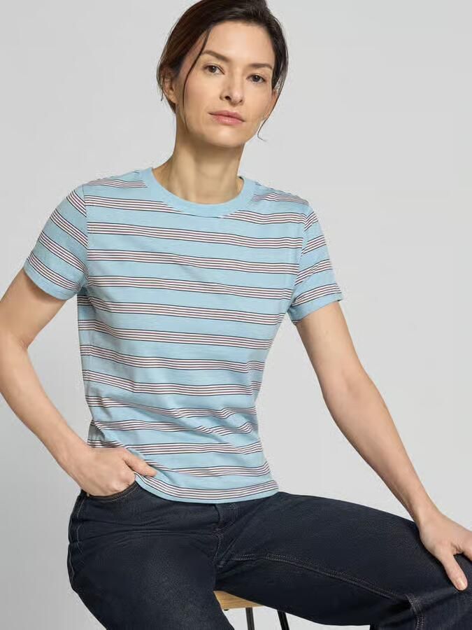 Tom Tailor Denim Regular fit T-shirt van puur katoen