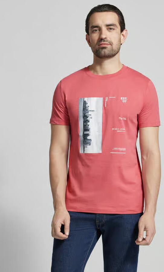 Tom Tailor Denim Regular fit T-shirt van puur katoen - Foto 3