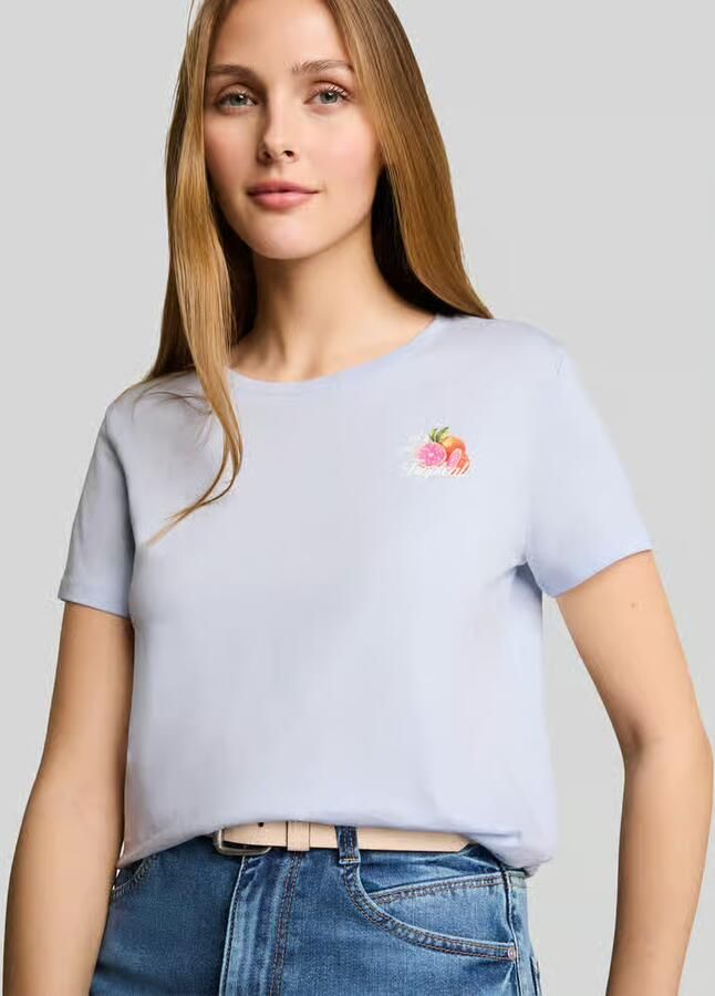 Tom Tailor Denim regular fit T-shirt van puur katoen met motiefprint