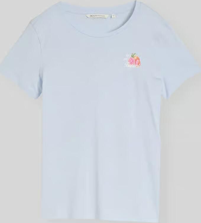Tom Tailor Denim regular fit T-shirt van puur katoen met motiefprint - Foto 2