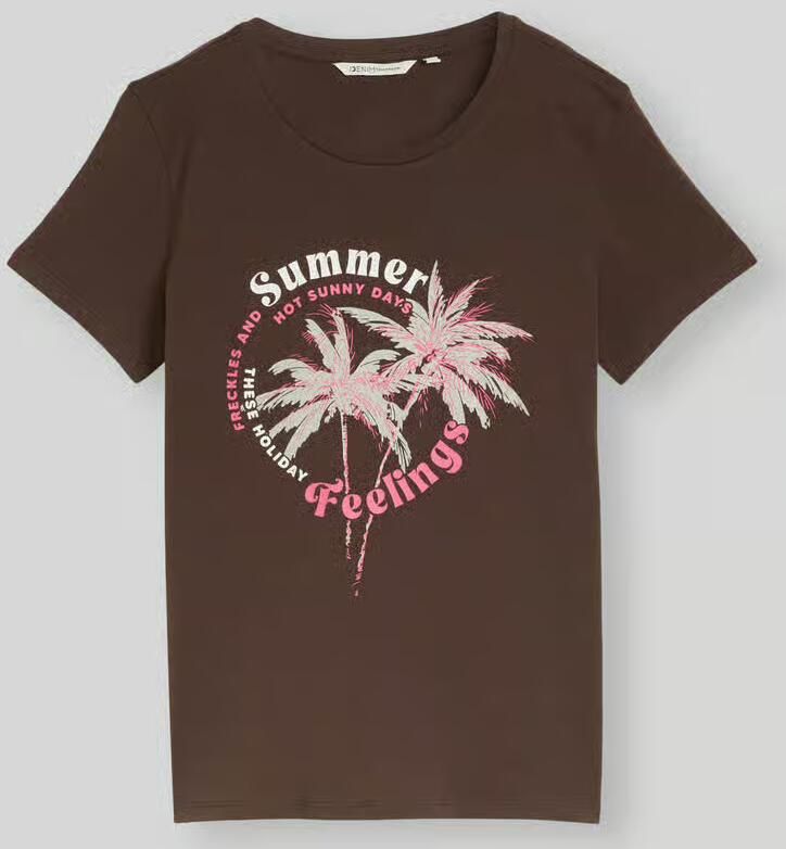 Tom Tailor Denim regular fit T-shirt van puur katoen met motiefprint - Foto 2