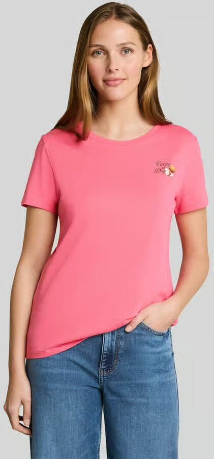 Tom Tailor Denim regular fit T-shirt van puur katoen met motiefprint - Foto 2