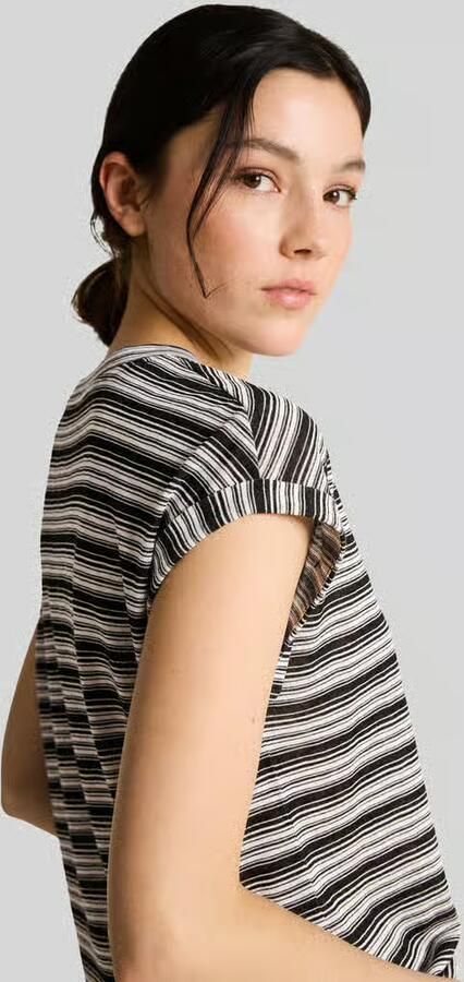 Tom Tailor Denim regular fit T-shirt van viscosemix