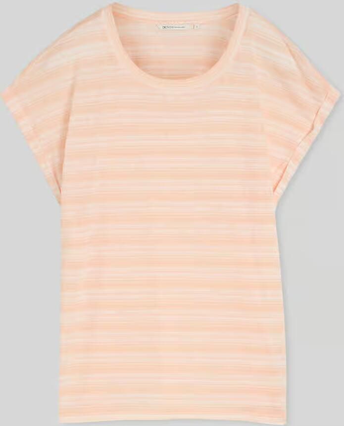 Tom Tailor Denim regular fit T-shirt van viscosemix - Foto 2