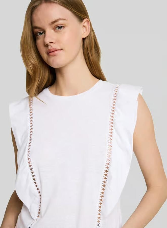 Tom Tailor Denim regular fit top van puur katoen