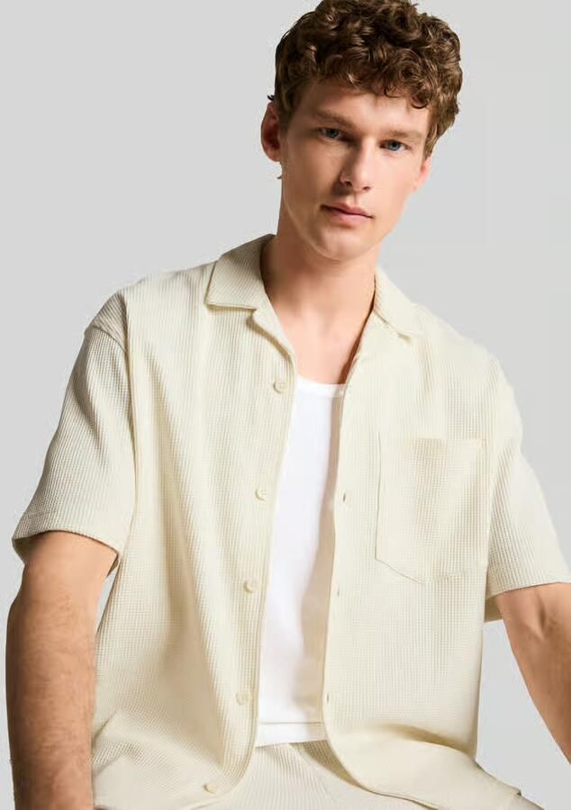 Tom Tailor Denim regular fit vrijetijdsoverhemd van katoenmix
