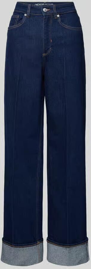 Tom Tailor Denim Regular fit wide leg jeans van katoenmix