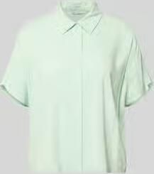 Tom Tailor Denim relaxed fit blouse met korte mouwen van viscose